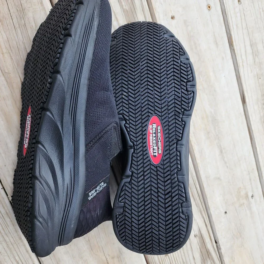 Skechers Mens Black Hands Free Go Walk Slip-Ins Size 10.5